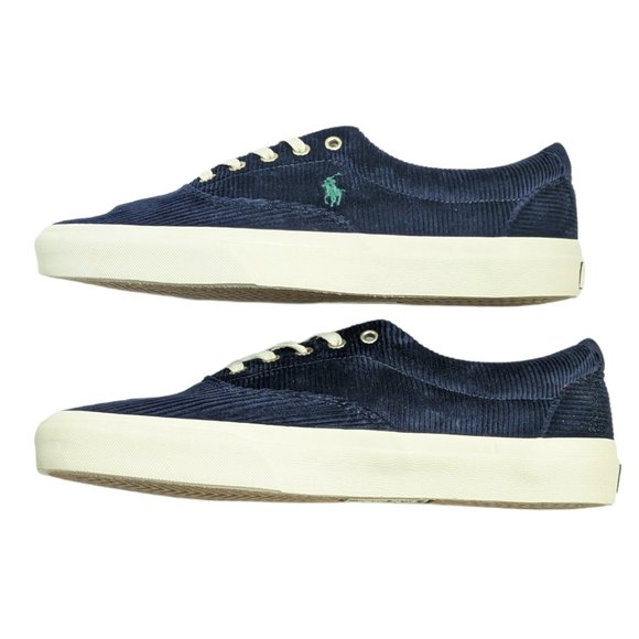 Polo Ralph Lauren Keaton Pony Blue Corduroy Sneaker Shoes Sz 11.5  NWOB - Picture 4 of 7